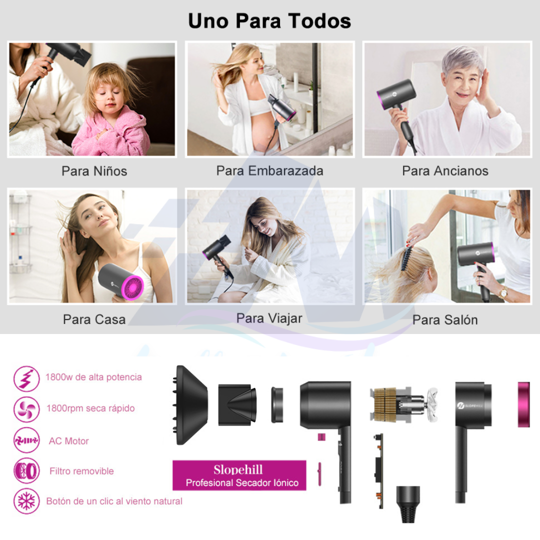 HairDryerBrush" / Cepillo Secador 5 en 1 Profesional