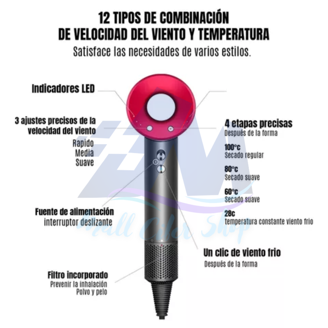 HairDryerBrush" / Cepillo Secador 5 en 1 Profesional